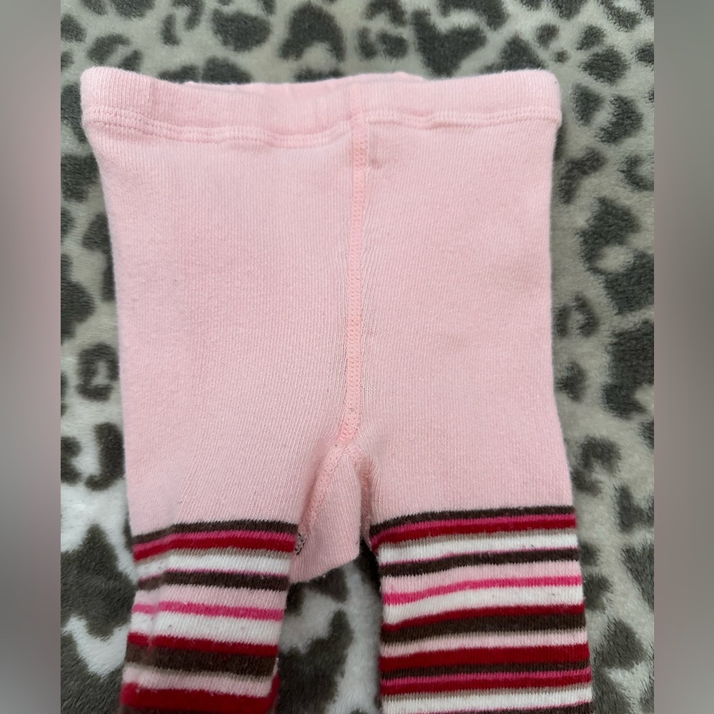 Old Navy Knit Tights Bundle Stripes Polka Dots in Brown Pink Size 12-24 months - Picture 11 of 17